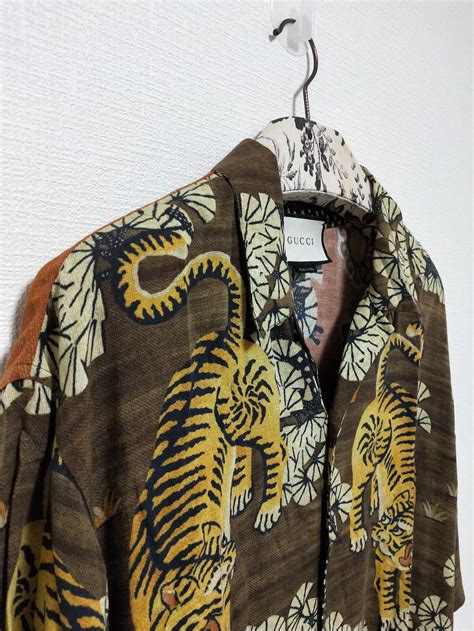 gucci tiger cape|gucci tiger button up.